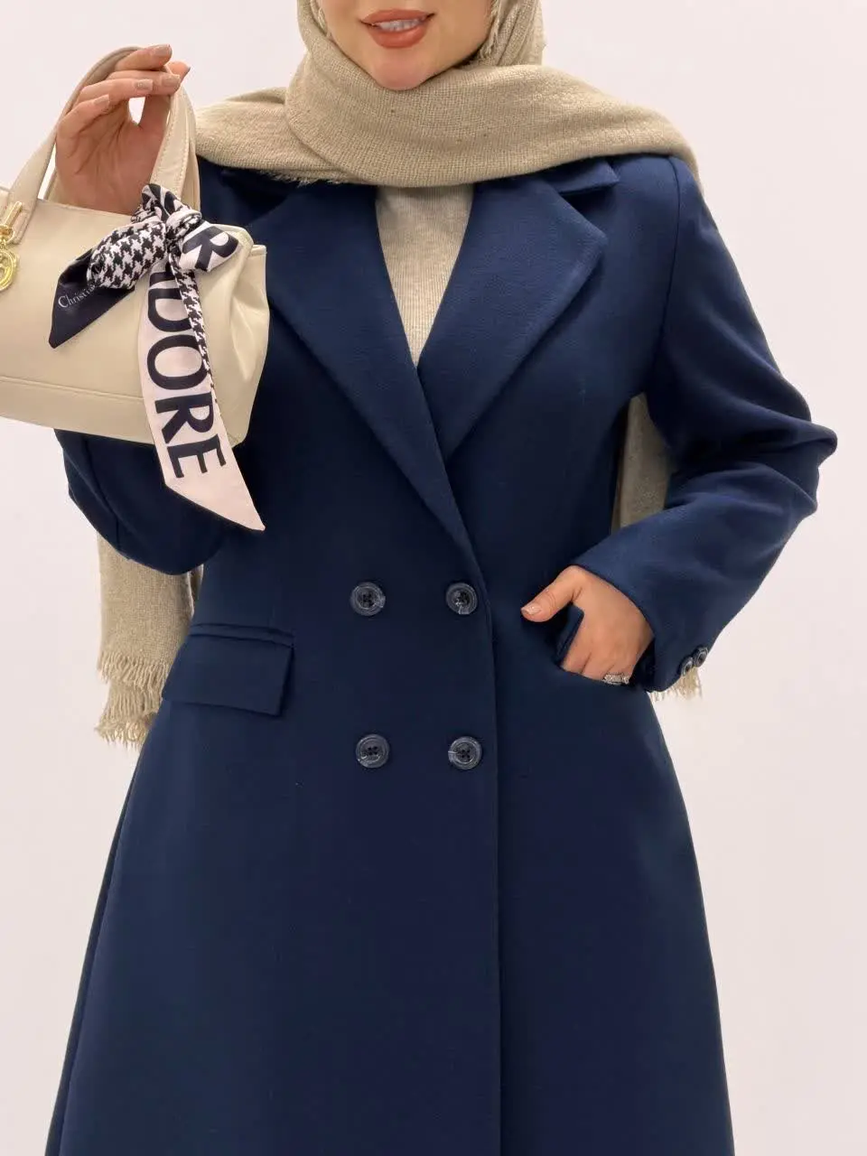 3767-پالتو فوتر نیلا